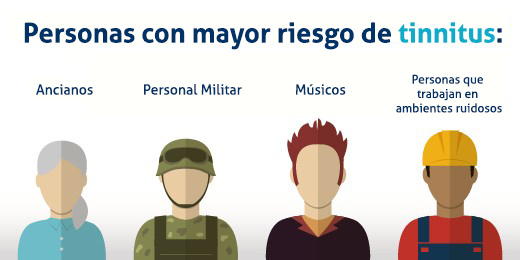 Personas con mayor riesgo de Tinnitus